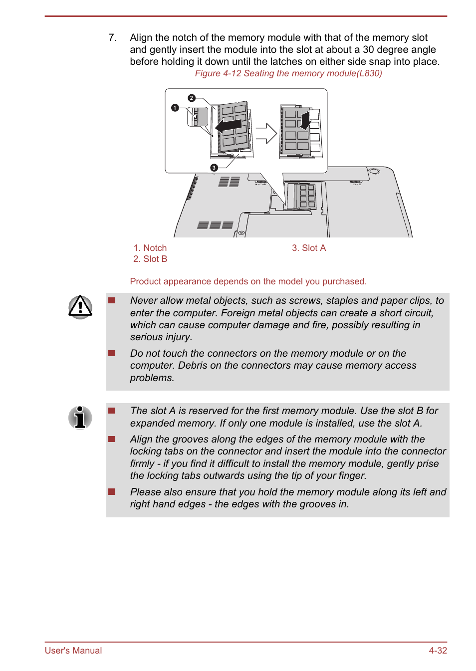 Toshiba Satellite L830 User Manual | Page 89 / 144