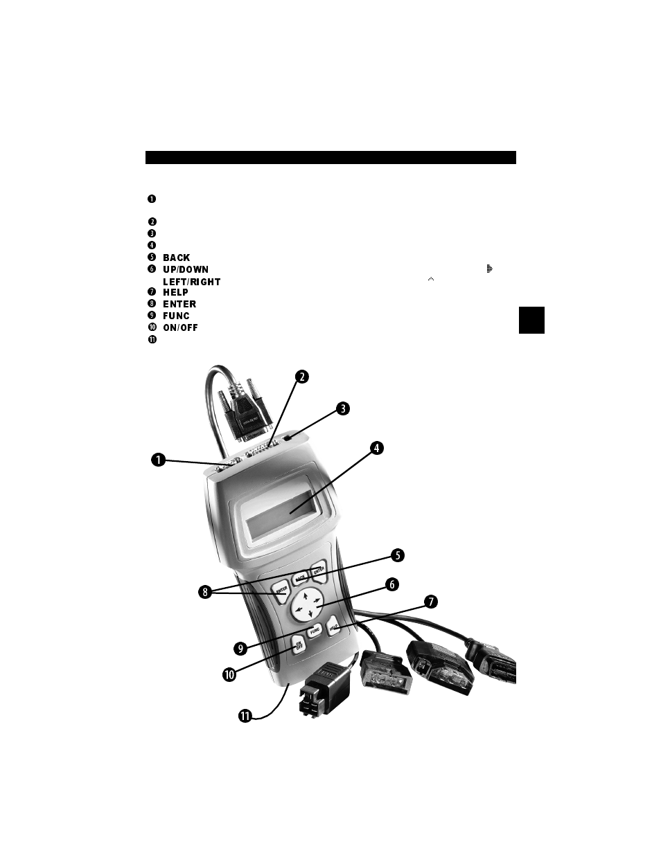 Section 3 - using the scan tool, The scan tool, Section 3 – using the scan tool | The scan tool -1 | Actron Professional Enhanced Scan Tool 9640A User Manual | Page 23 / 126