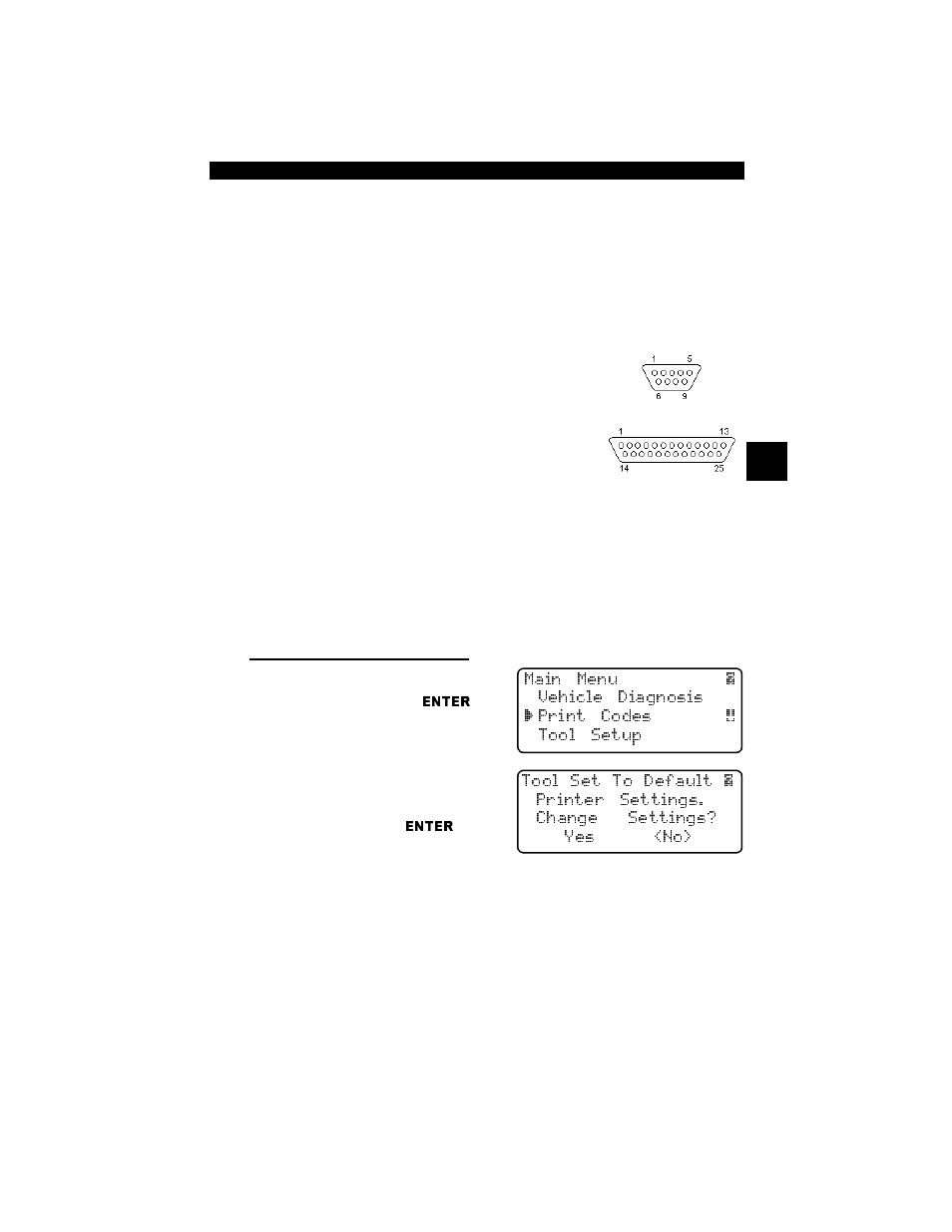 Changing the printer settings | Actron Professional Enhanced Scan Tool 9640A User Manual | Page 27 / 126