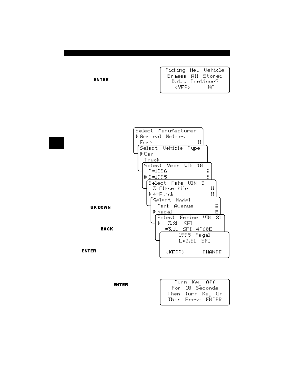 Changing the vehicle, Changing the vehicle -8 | Actron Professional Enhanced Scan Tool 9640A User Manual | Page 30 / 126