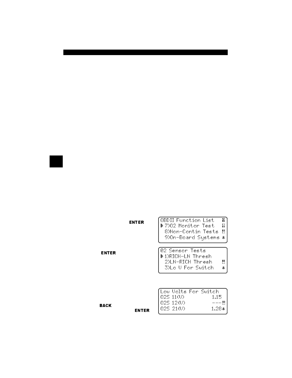 O2 monitor test, O2 monitor test -6, 4 4 o2 monitor test | Actron Professional Enhanced Scan Tool 9640A User Manual | Page 38 / 126