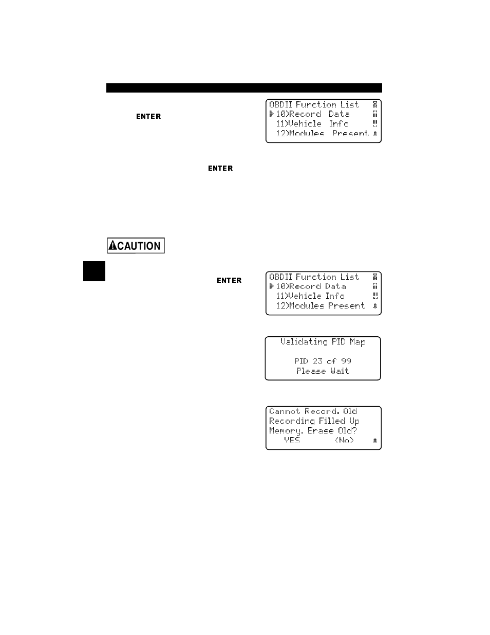 Record data, Record data -8 | Actron Professional Enhanced Scan Tool 9640A User Manual | Page 40 / 126
