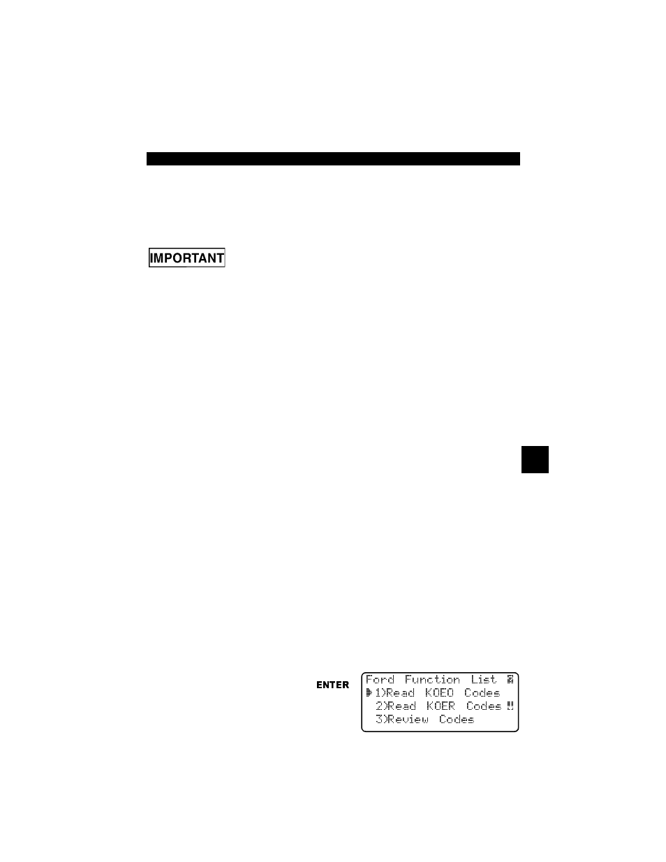 Section 6 - ford diagnostics, Ford historic self-test routines, Manual info | Read koeo codes, Section 6 – ford diagnostics, Ford historic self-test routines -1, Manual info -1 read koeo codes -1 | Actron Professional Enhanced Scan Tool 9640A User Manual | Page 61 / 126