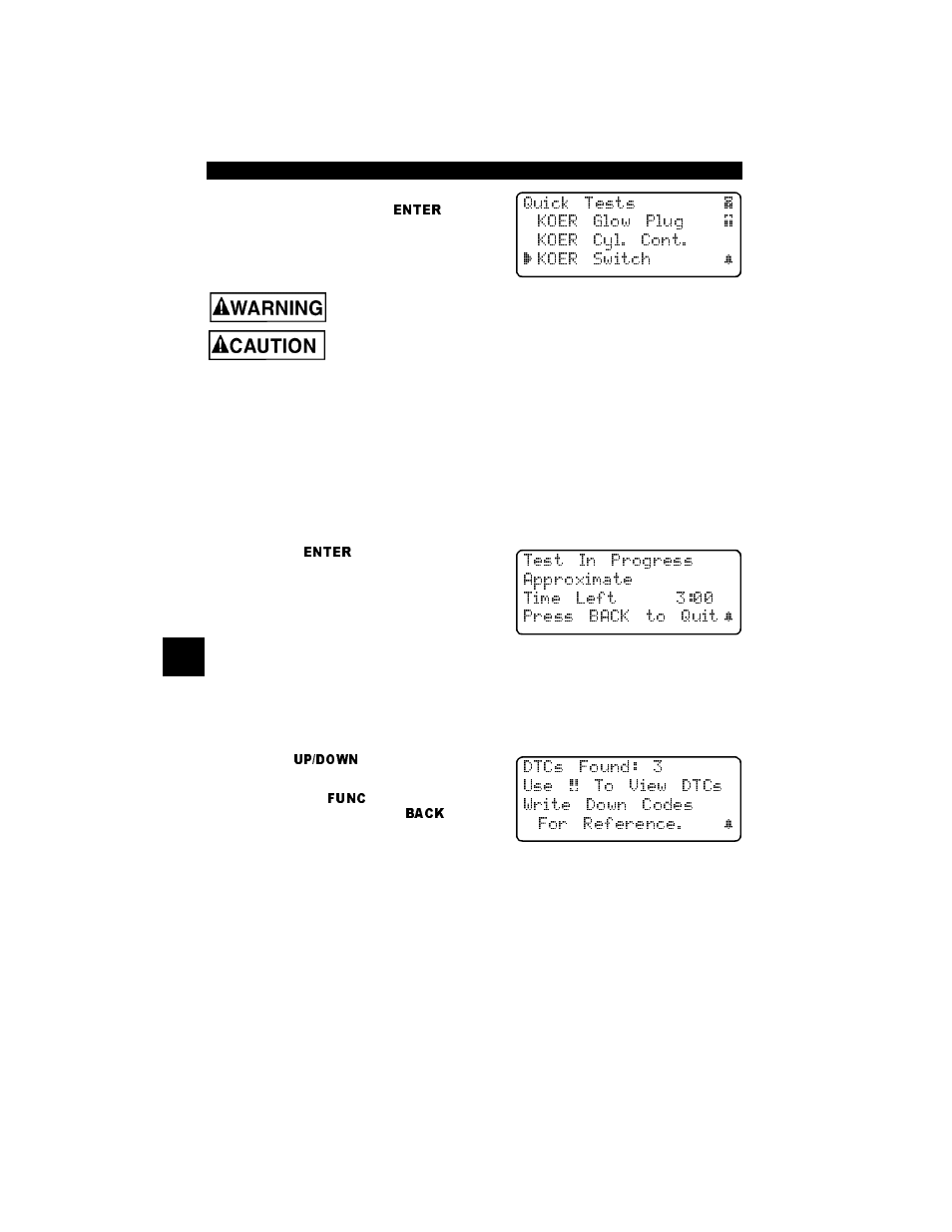 O2 monitor test, Non-continuous tests, On-board systems | Actron Professional Enhanced Scan Tool 9640A User Manual | Page 86 / 126