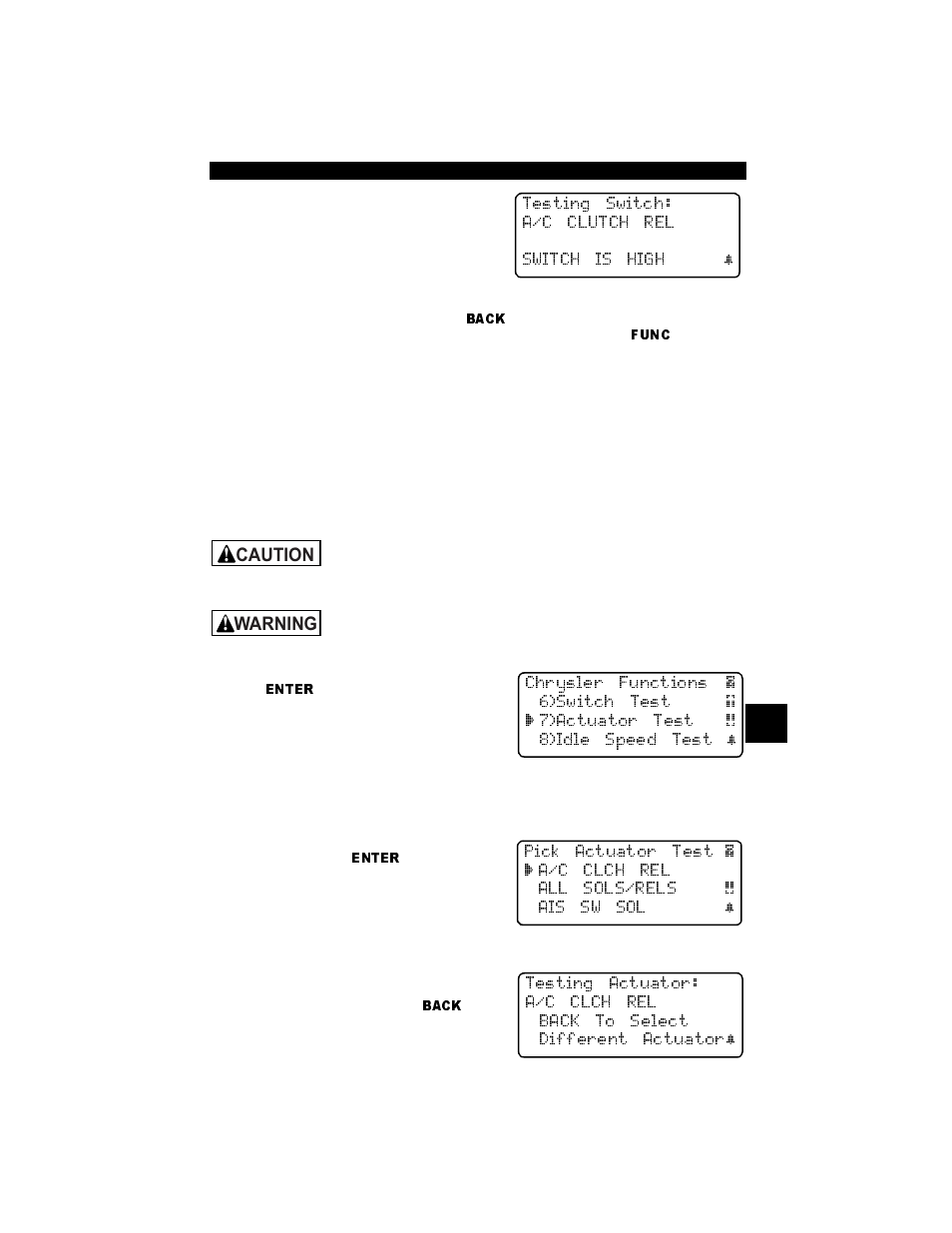 Actuator test, Actuator test -7 | Actron Professional Enhanced Scan Tool 9640A User Manual | Page 95 / 126