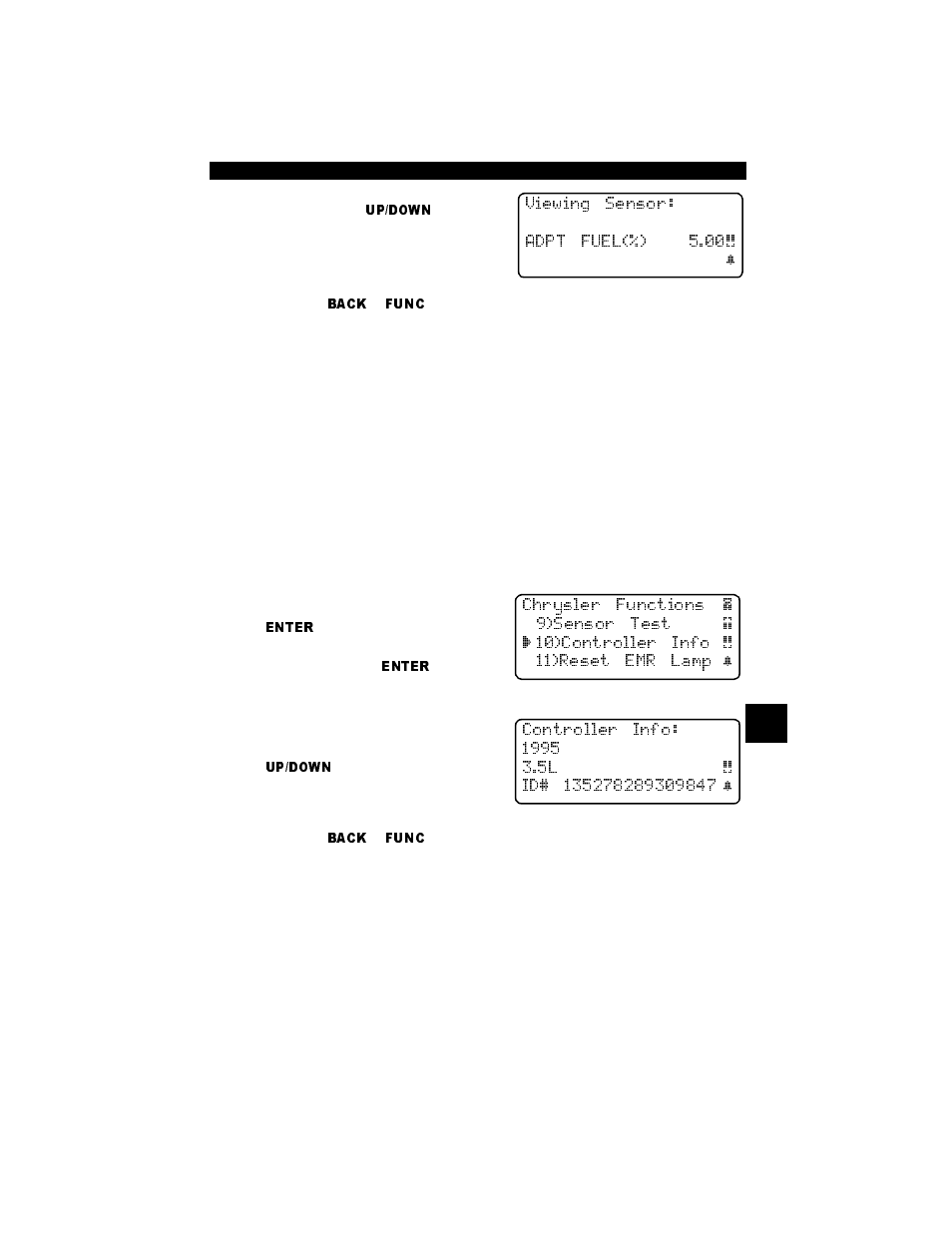 Controller info, Reset emr lamp, Controller info -9 reset emr lamp -9 | Actron Professional Enhanced Scan Tool 9640A User Manual | Page 97 / 126