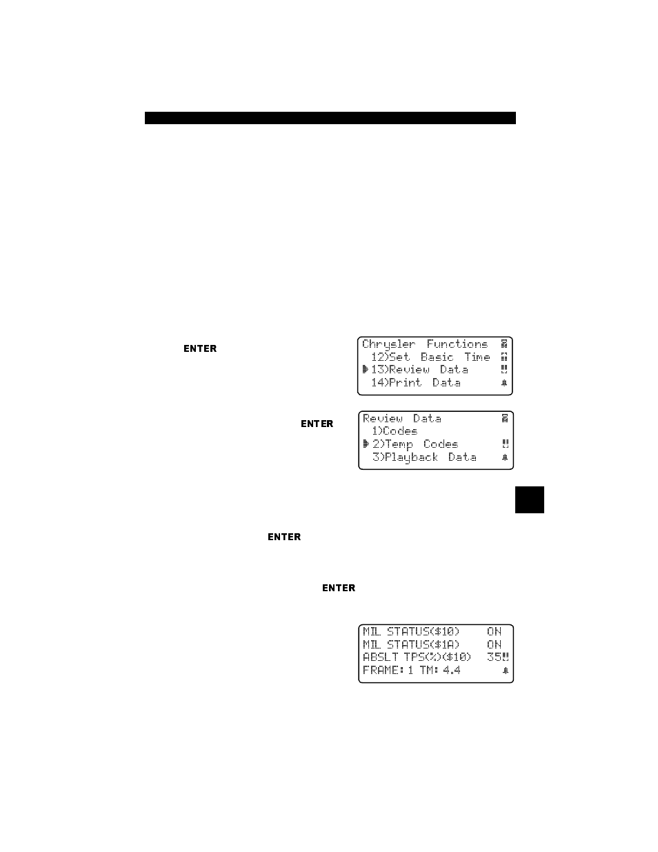 Review data, Review data -11, Revi ew data | Actron Professional Enhanced Scan Tool 9640A User Manual | Page 99 / 126