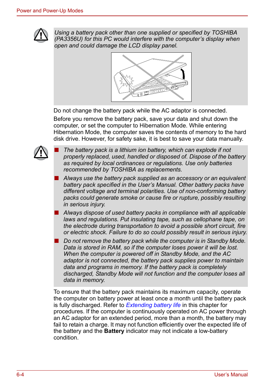 Toshiba Satellite U200 User Manual | Page 122 / 234