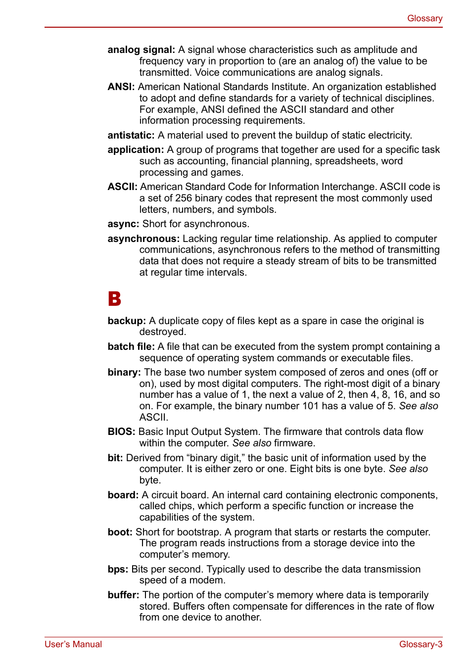 Toshiba Satellite U200 User Manual | Page 217 / 234