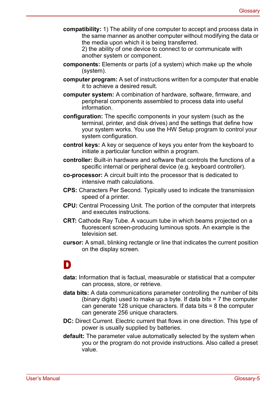 Toshiba Satellite U200 User Manual | Page 219 / 234