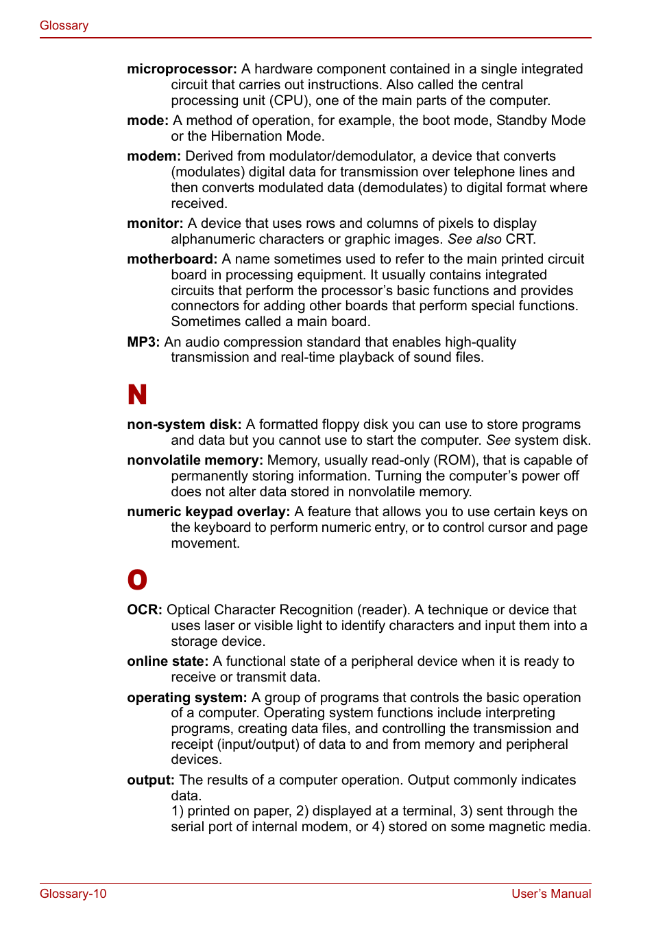 Toshiba Satellite U200 User Manual | Page 224 / 234