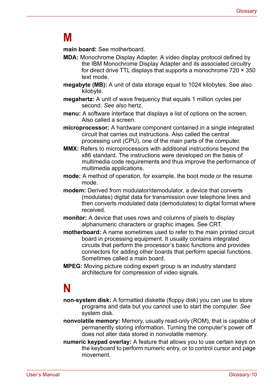 Toshiba Satellite A100 (PSAAR) User Manual | Page 163 / 171