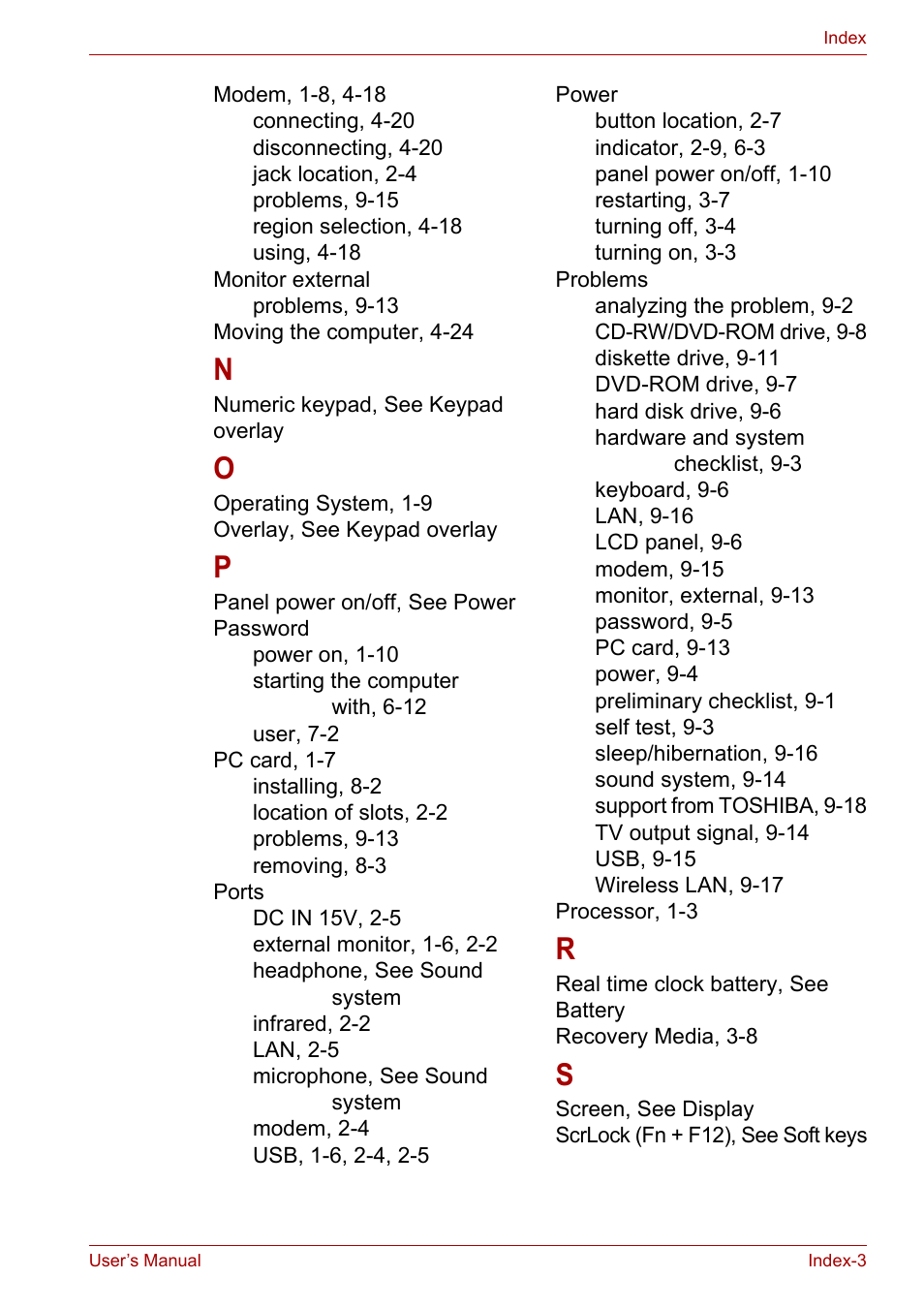 Toshiba Satellite A100 (PSAAR) User Manual | Page 170 / 171