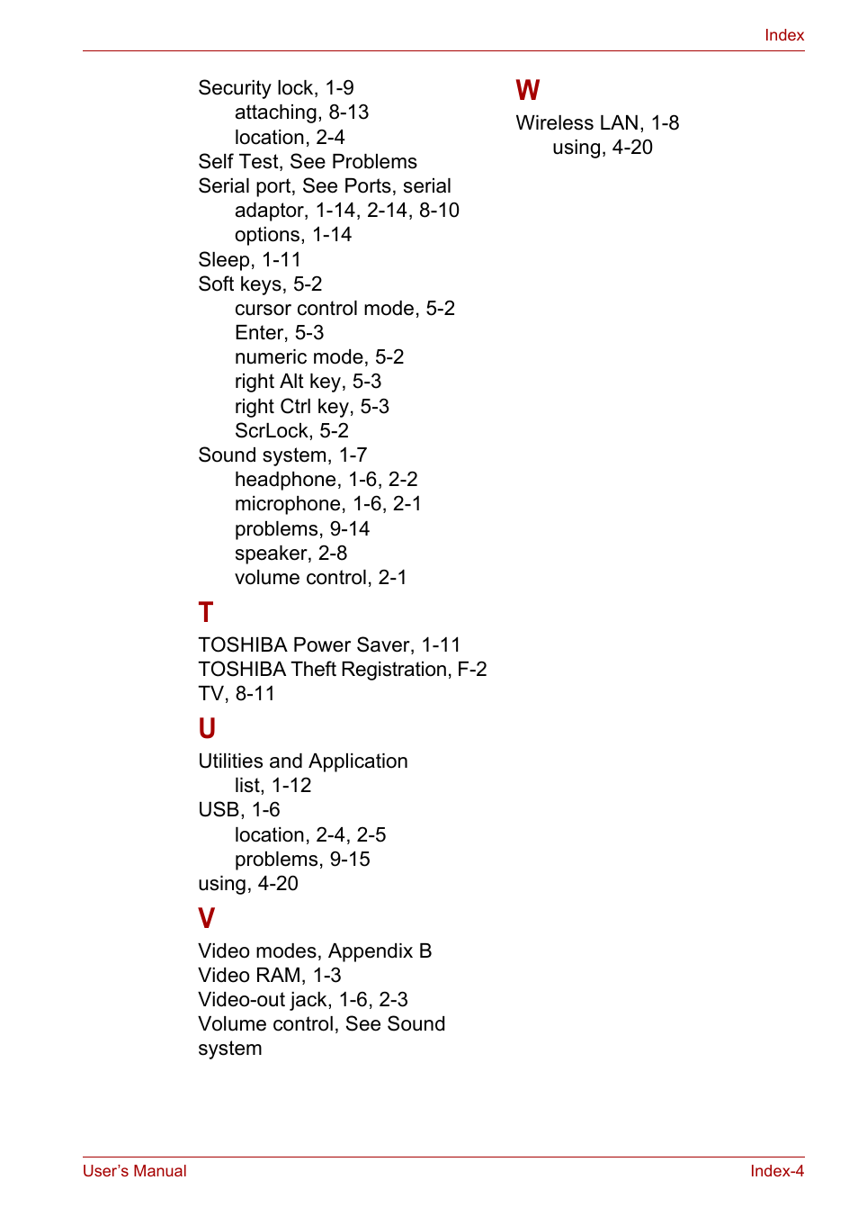 Toshiba Satellite A100 (PSAAR) User Manual | Page 171 / 171