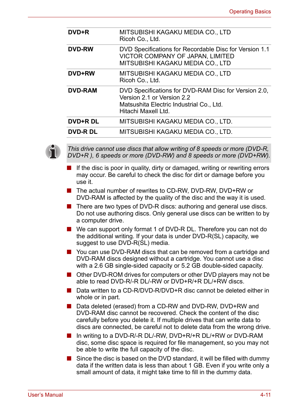 Toshiba Satellite A100 (PSAAR) User Manual | Page 63 / 171