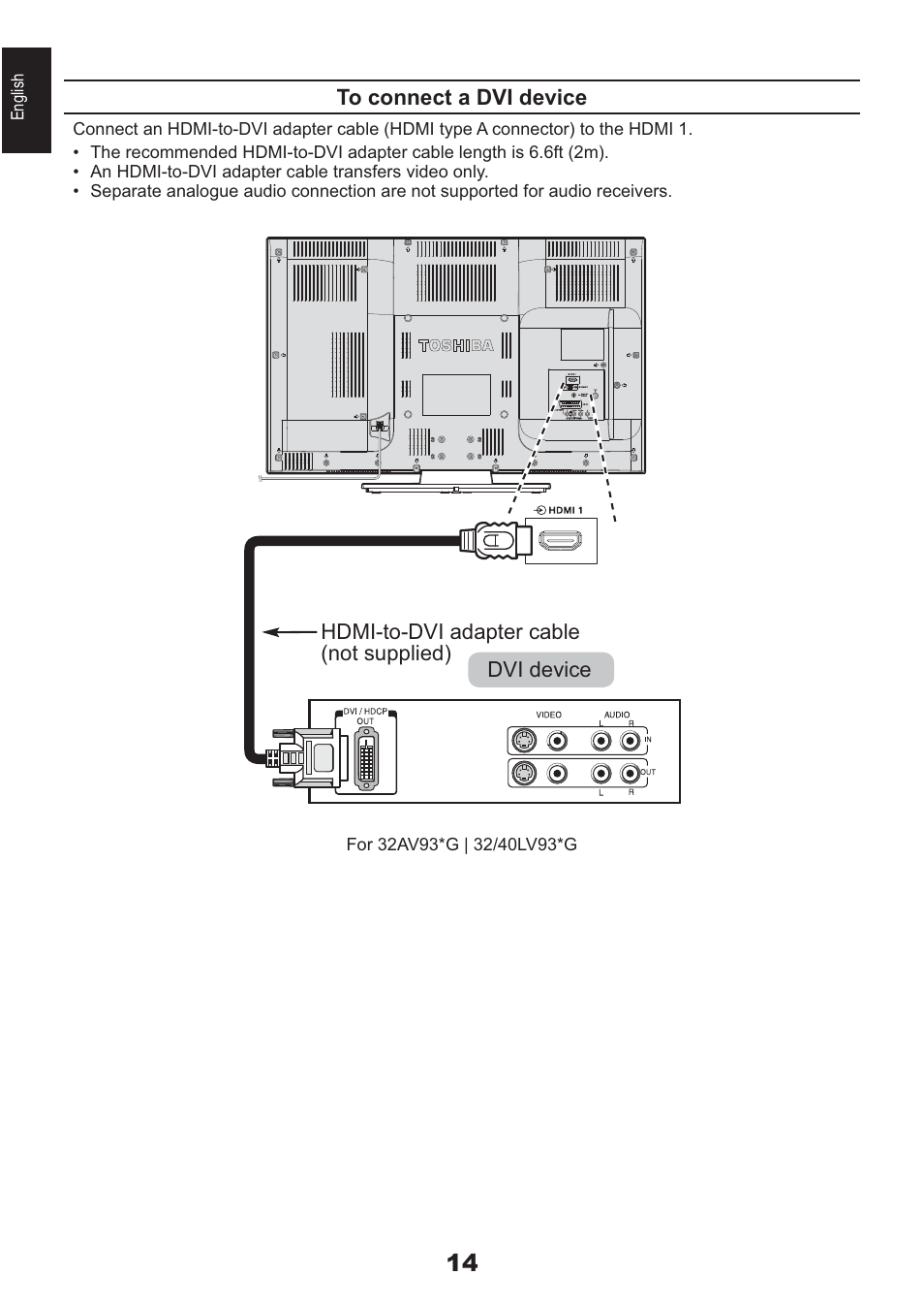 Toshiba AV933 User Manual | Page 14 / 68