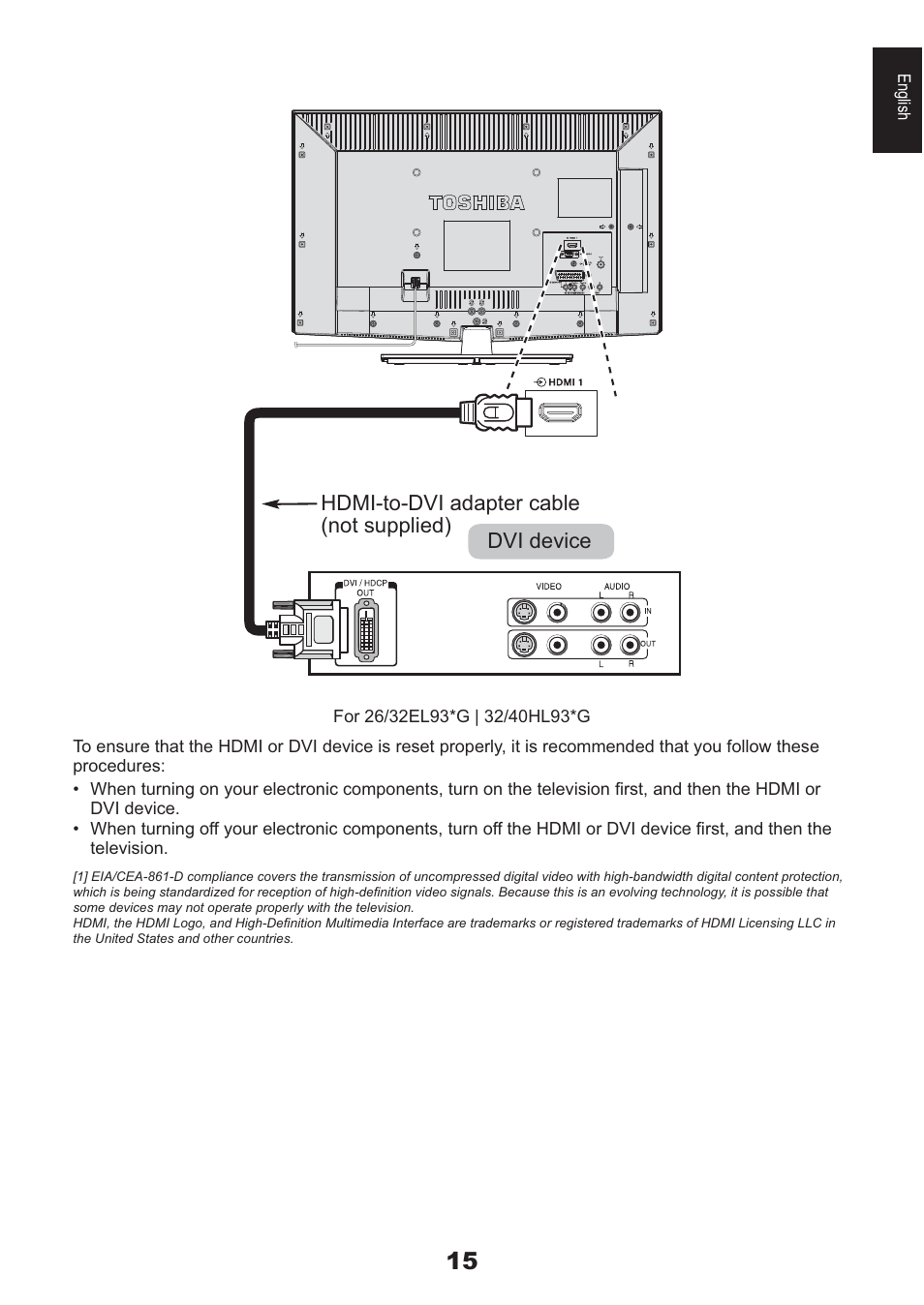 Toshiba AV933 User Manual | Page 15 / 68