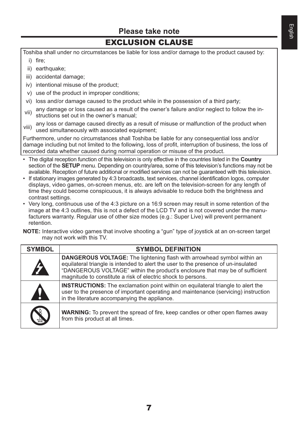 Toshiba AV933 User Manual | Page 7 / 68