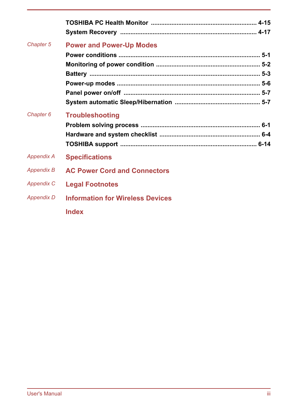 Toshiba Satellite U840W User Manual | Page 3 / 120