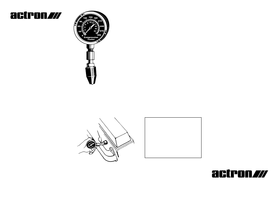 Actron Compression Tester CP7821 User Manual | 1 page