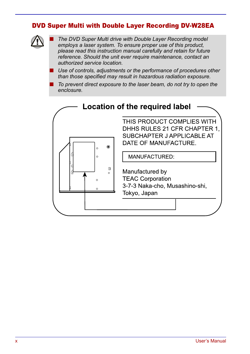 Toshiba Qosmio F20 (PQF22) User Manual | Page 10 / 282