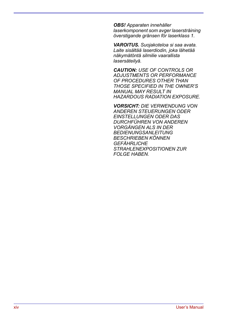 Toshiba Qosmio F20 (PQF22) User Manual | Page 14 / 282