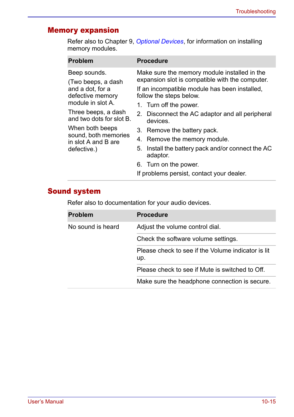Sound system | Toshiba Qosmio F20 (PQF22) User Manual | Page 231 / 282