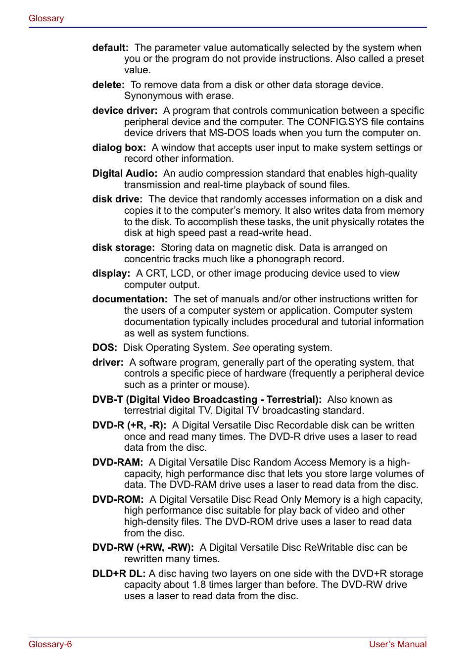 Toshiba Qosmio F20 (PQF22) User Manual | Page 268 / 282