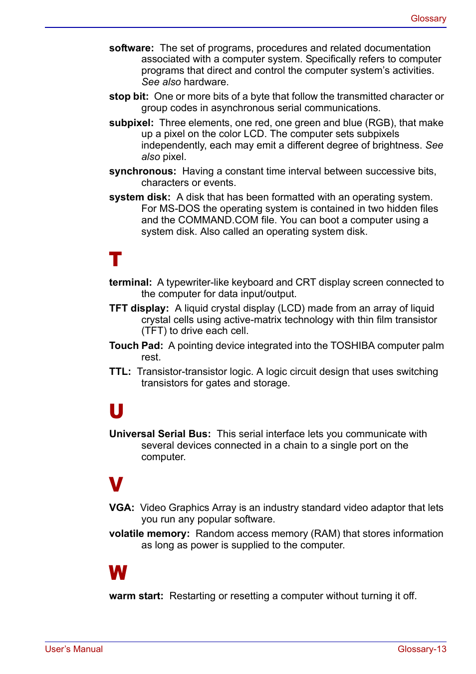 Toshiba Qosmio F20 (PQF22) User Manual | Page 275 / 282