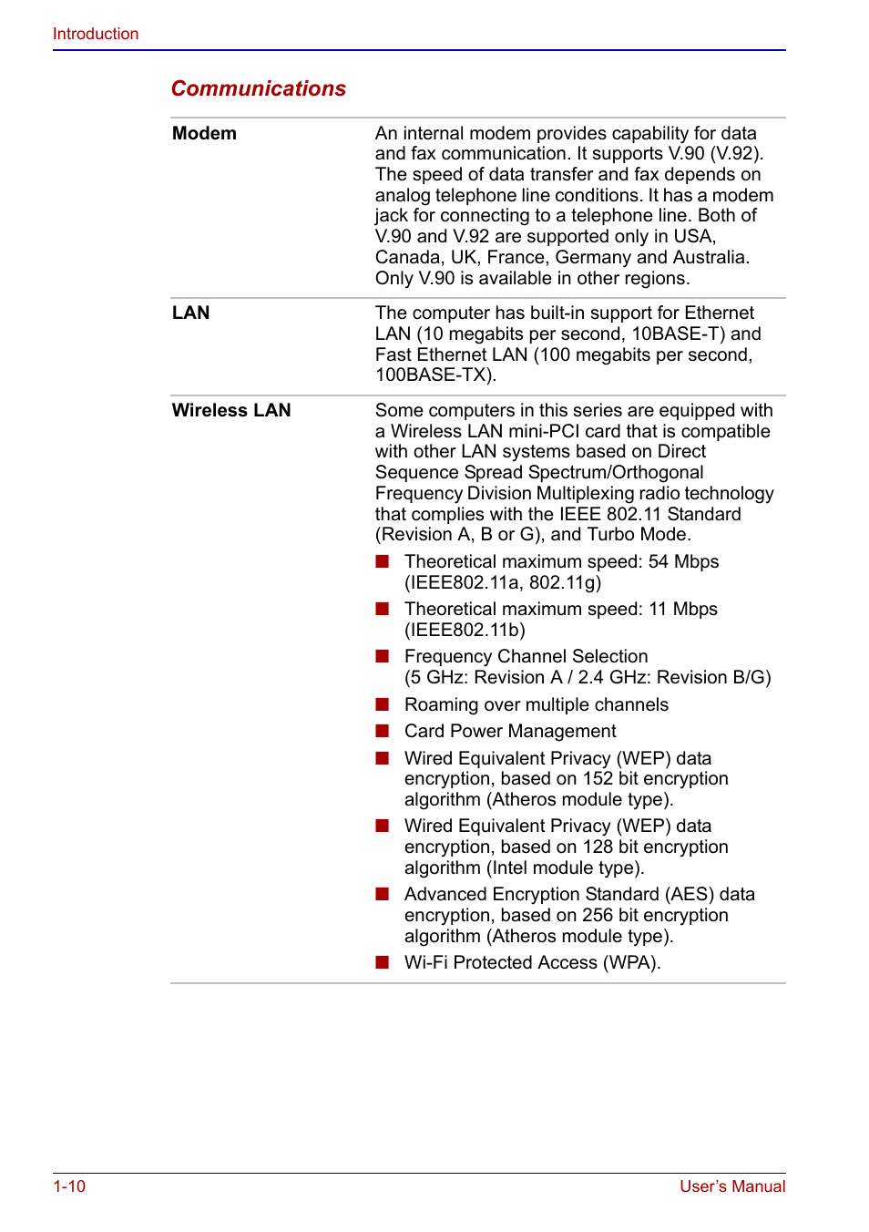 Toshiba Qosmio F20 (PQF22) User Manual | Page 36 / 282