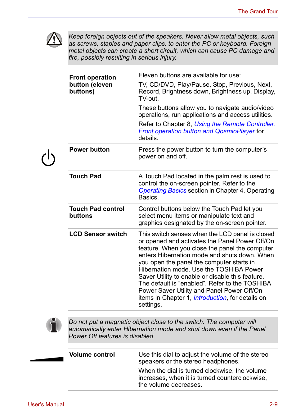 Toshiba Qosmio F20 (PQF22) User Manual | Page 51 / 282