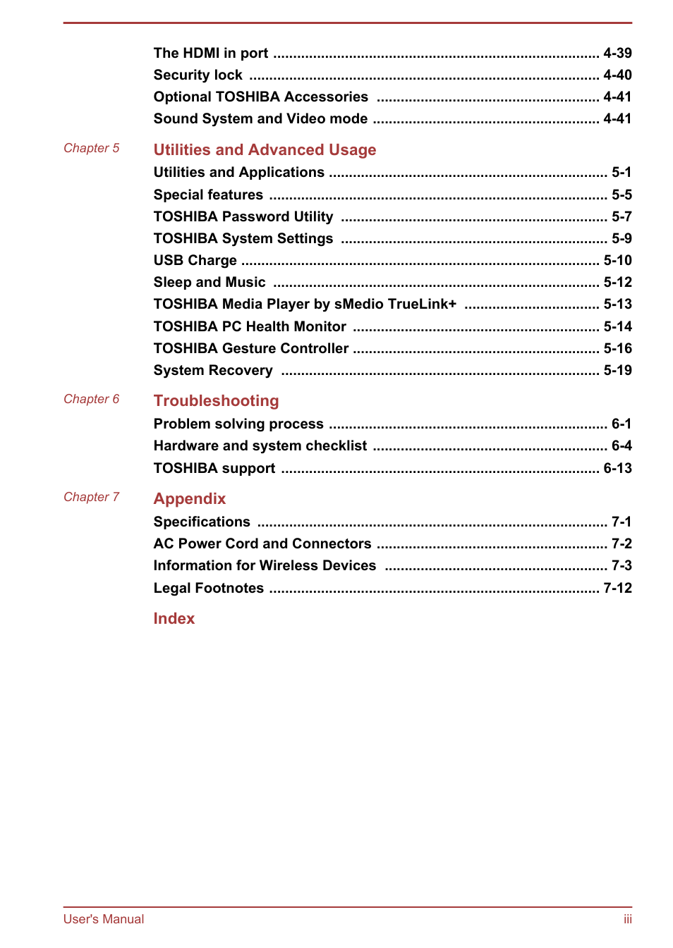 Toshiba PX30t-C User Manual | Page 3 / 142