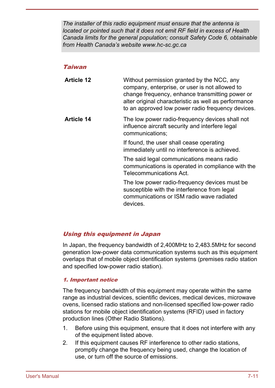 Toshiba Satellite NB10-A User Manual | Page 112 / 120