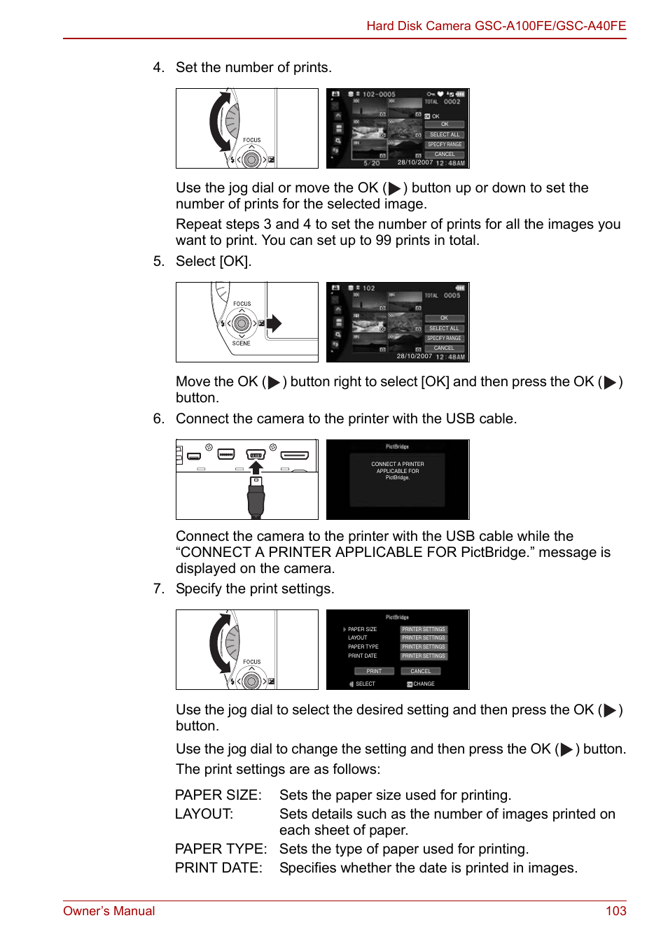 P.103 | Toshiba Gigashot A Series User Manual | Page 125 / 184