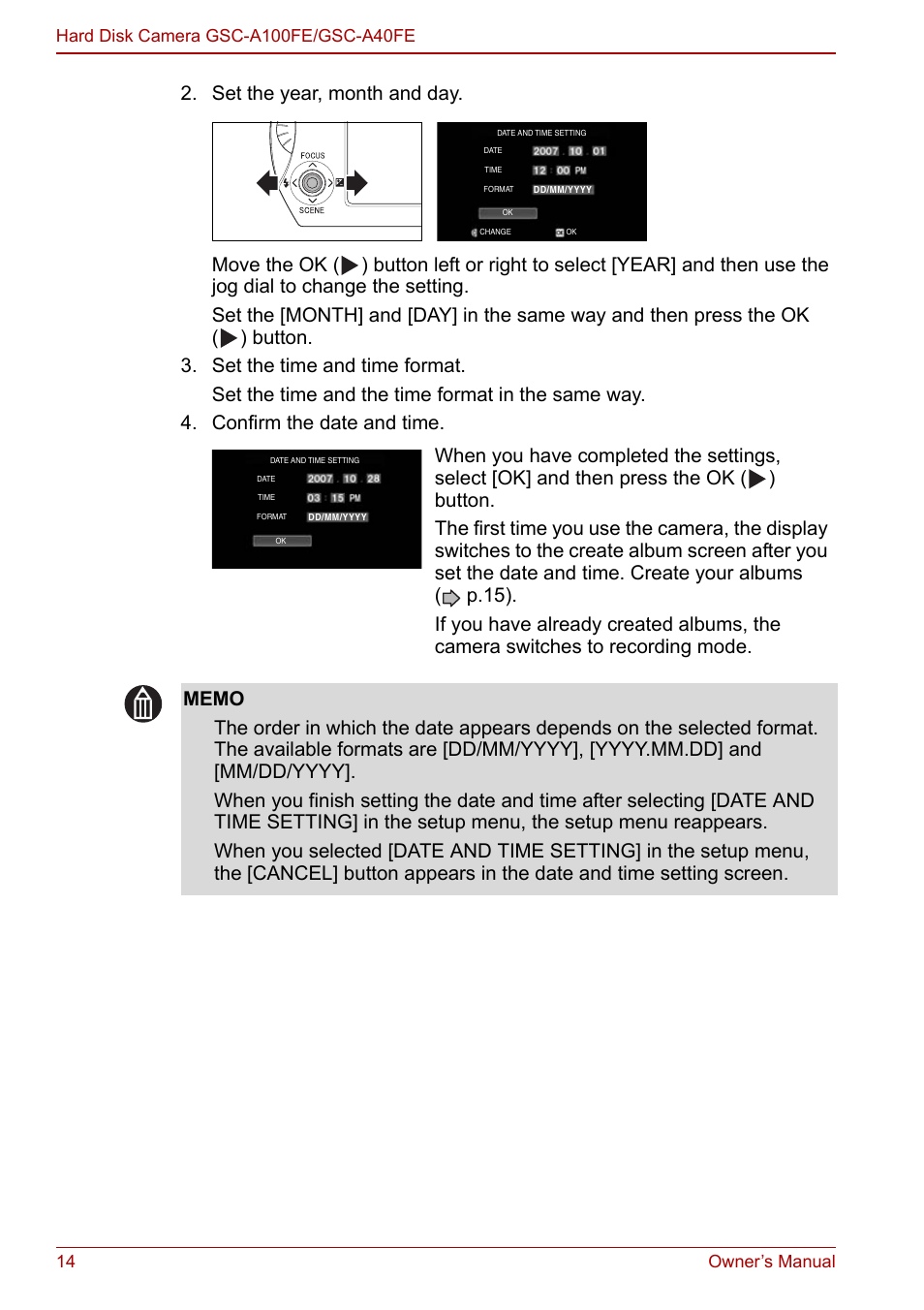 Toshiba Gigashot A Series User Manual | Page 36 / 184