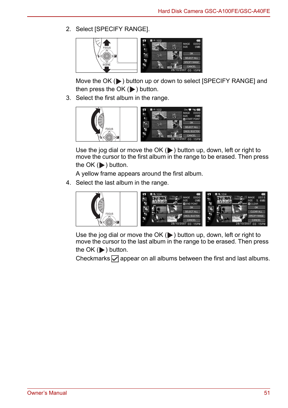 Toshiba Gigashot A Series User Manual | Page 73 / 184