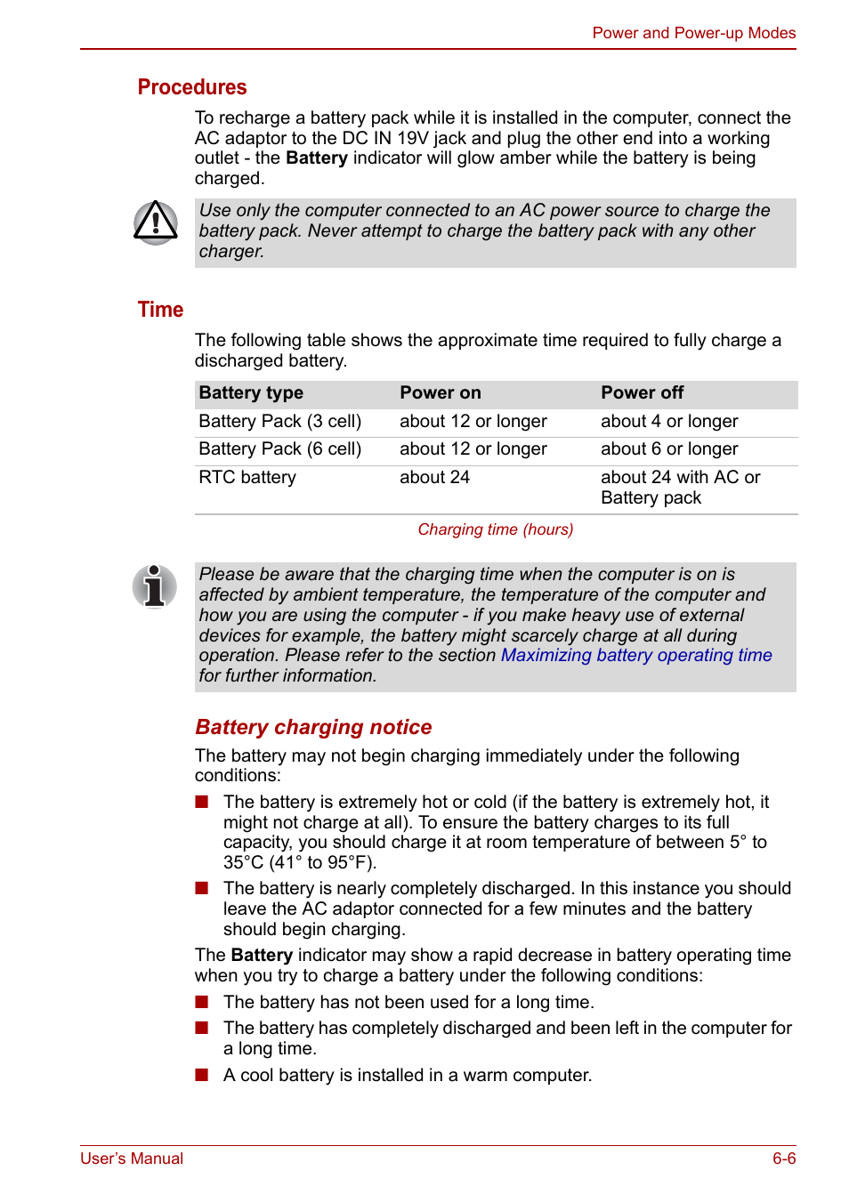 Procedures, Time | Toshiba NB300 User Manual | Page 83 / 149