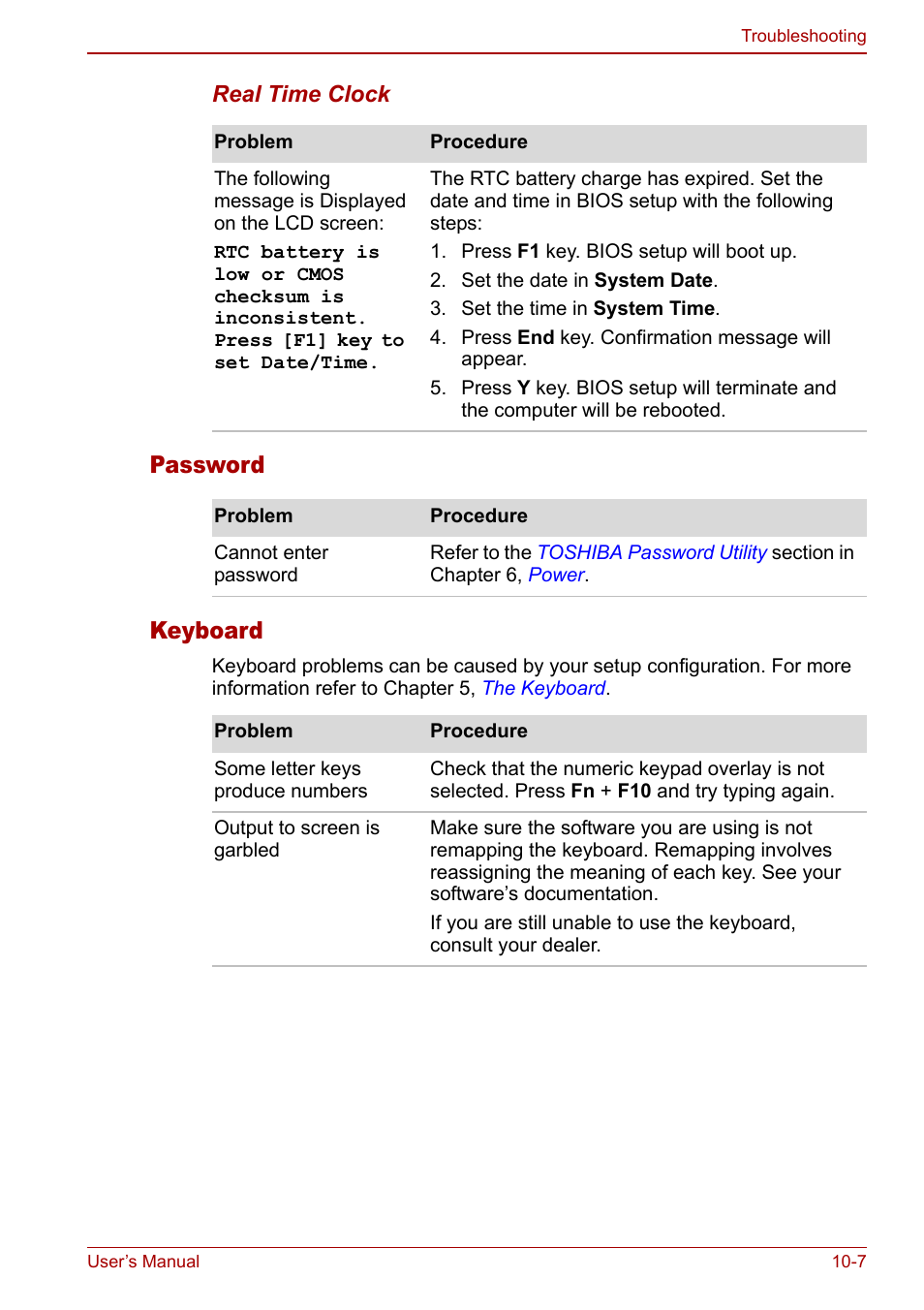 Password keyboard | Toshiba Qosmio F30 (PQF32) User Manual | Page 205 / 276
