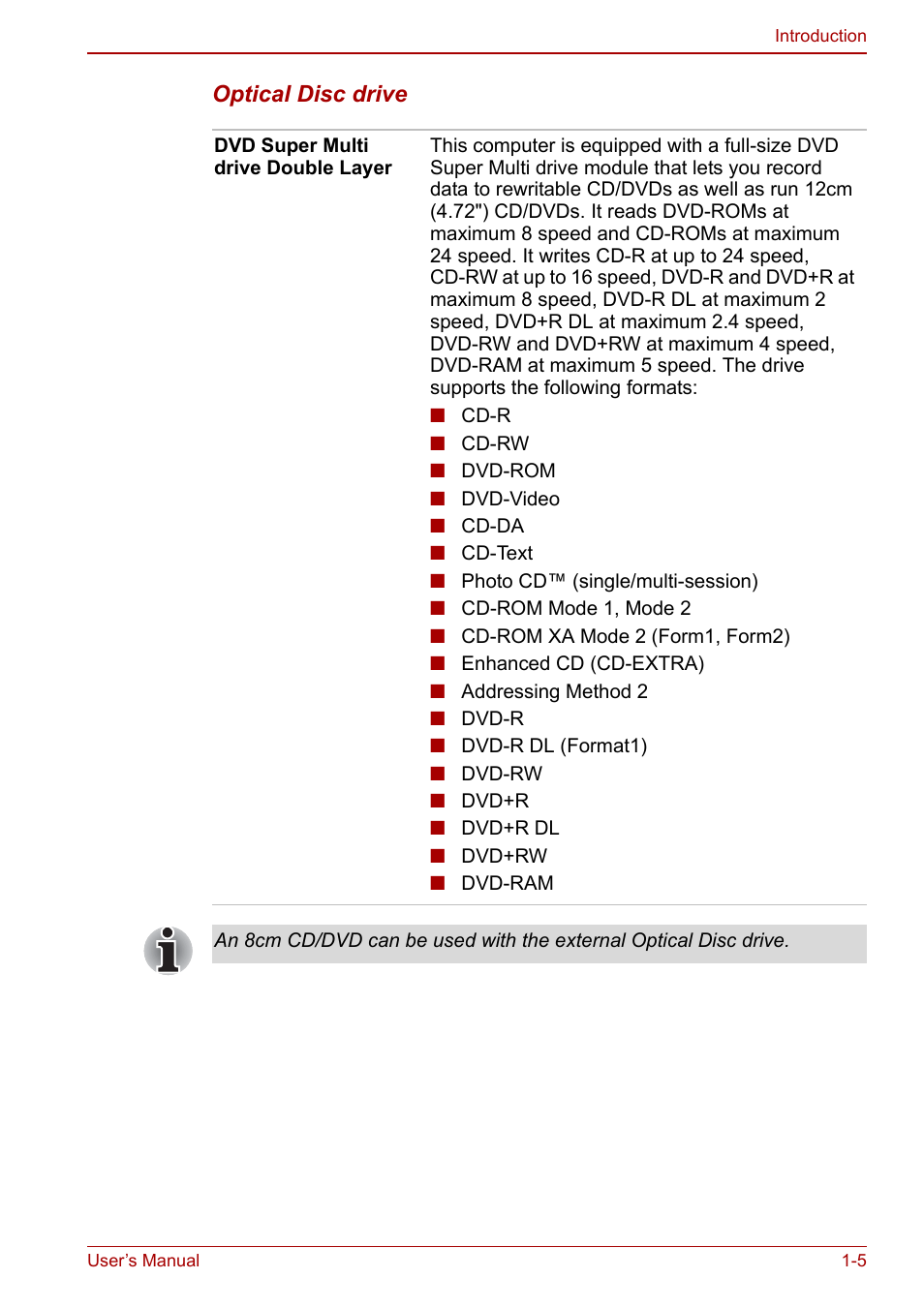 Toshiba Qosmio F30 (PQF32) User Manual | Page 25 / 276