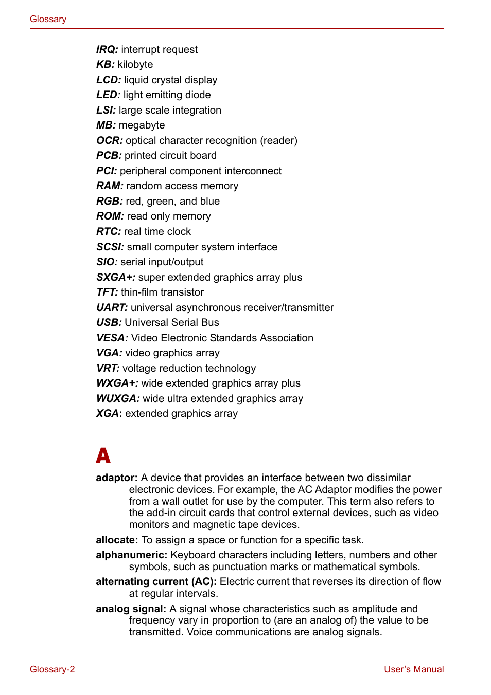 Toshiba Qosmio F30 (PQF32) User Manual | Page 258 / 276