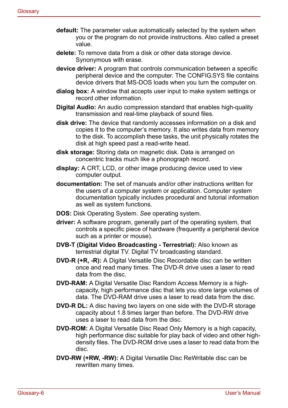 Toshiba Qosmio F30 (PQF32) User Manual | Page 262 / 276