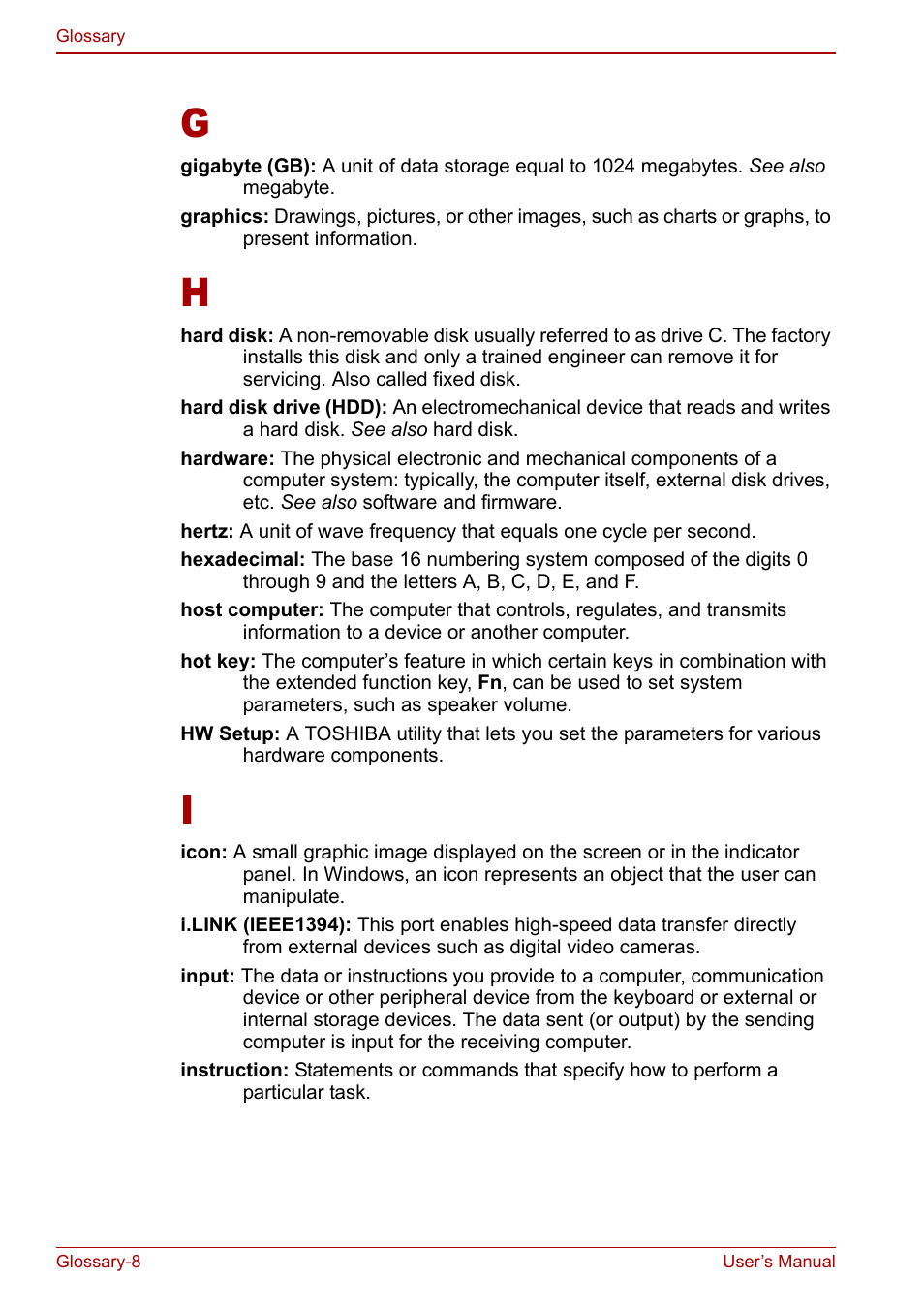 Toshiba Qosmio F30 (PQF32) User Manual | Page 264 / 276