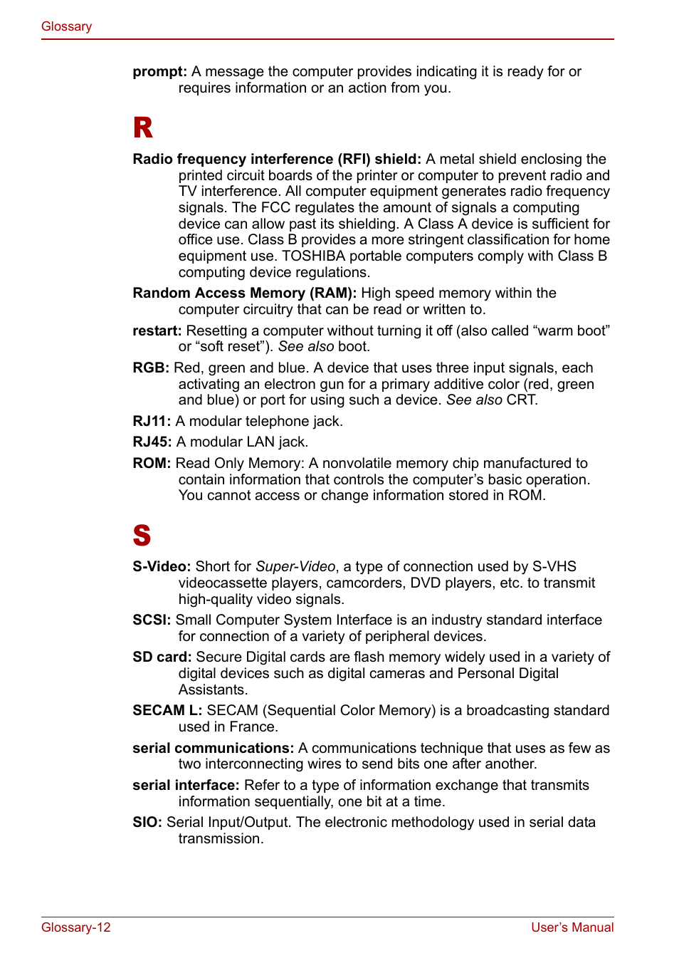 Toshiba Qosmio F30 (PQF32) User Manual | Page 268 / 276
