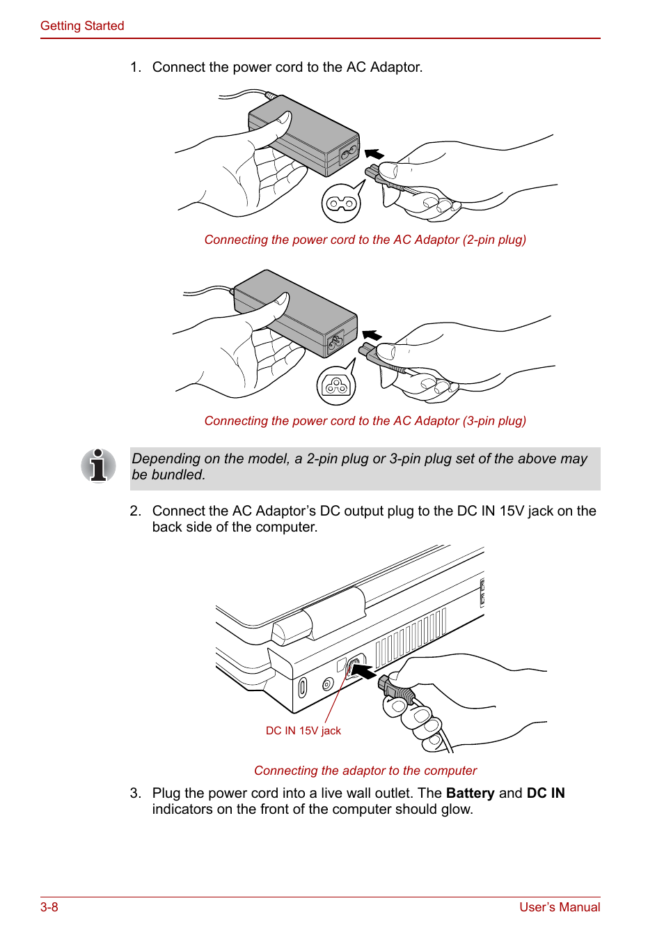 Toshiba Qosmio F30 (PQF32) User Manual | Page 60 / 276