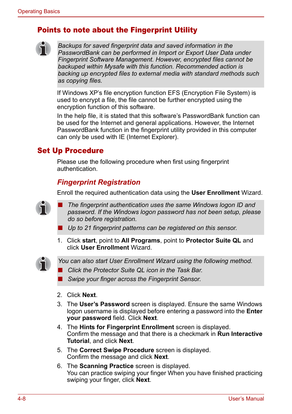 Set up procedure | Toshiba Qosmio F30 (PQF32) User Manual | Page 76 / 276