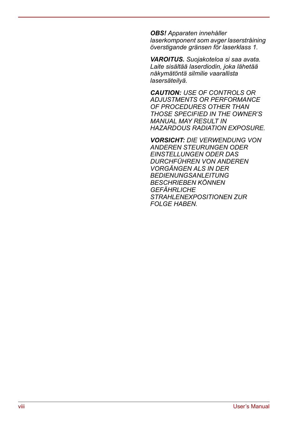 Toshiba Qosmio F30 (PQF32) User Manual | Page 8 / 276
