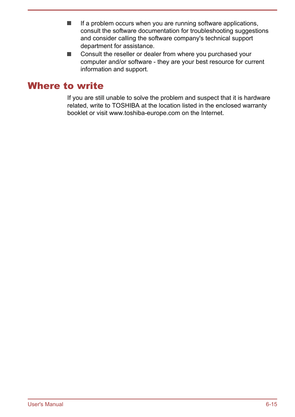 Where to write, Where to write -15 | Toshiba Satellite P40T-A User Manual | Page 122 / 141