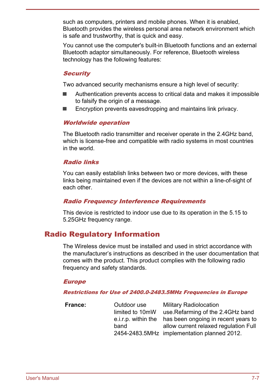 Radio regulatory information | Toshiba Satellite P40T-A User Manual | Page 129 / 141