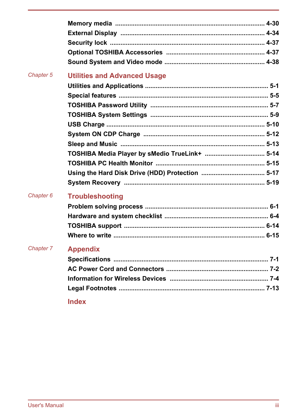 Toshiba Satellite P40T-A User Manual | Page 3 / 141