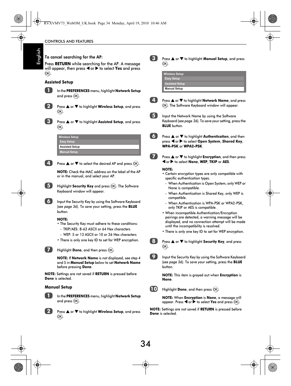 Toshiba MV732 User Manual | Page 34 / 73